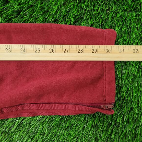 ADIDAS Trefoil Pants Womens M/L 10 Burgundy Sweatpants - Picture 14 of 16